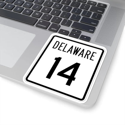 Delaware 14 1955 (Delaware) (Road Sign) STICKER Vinyl Kiss-Cut Decal - The Sticker Space