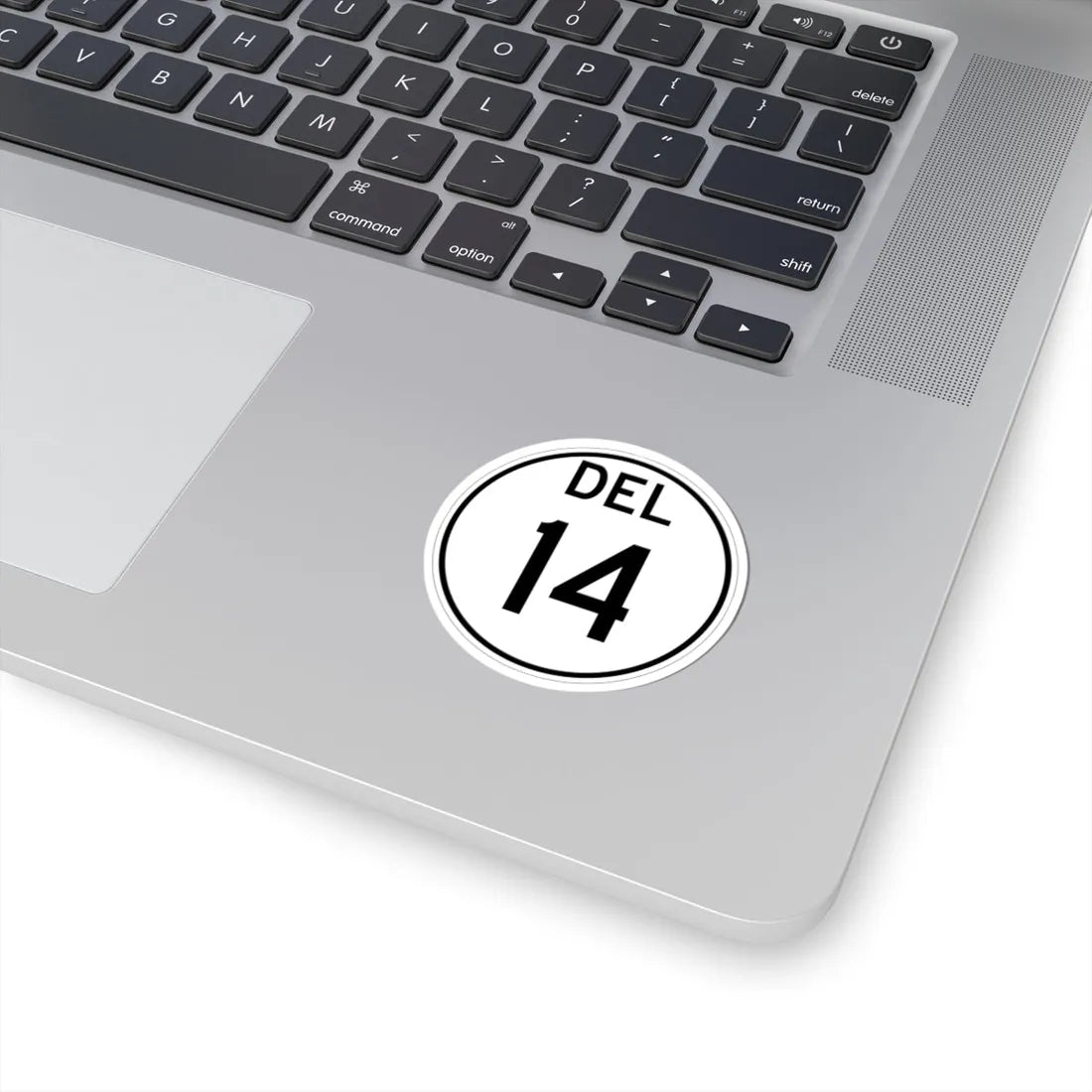 Delaware 14 1964 (Delaware) (Road Sign) STICKER Vinyl Kiss-Cut Decal - The Sticker Space