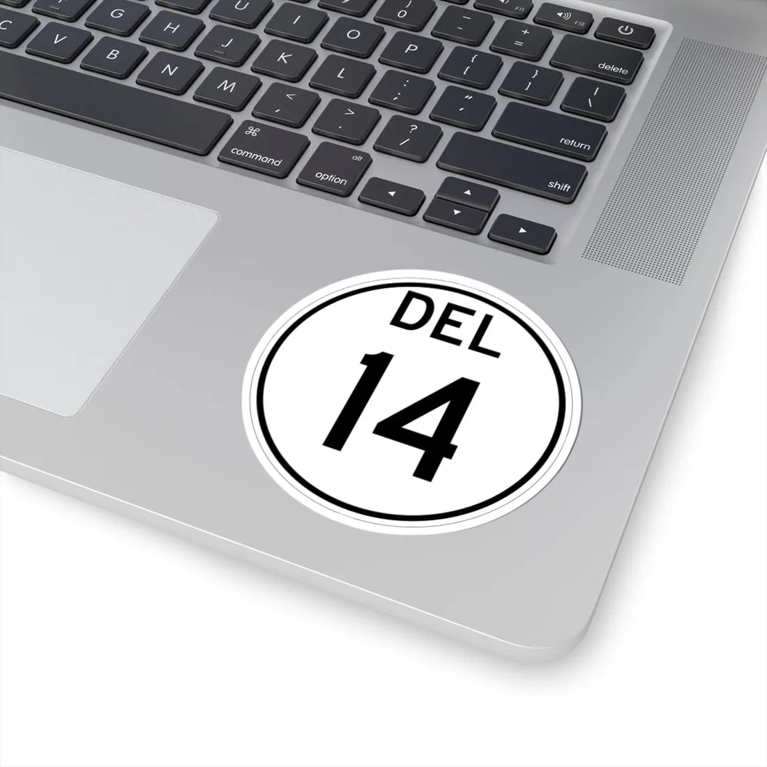 Delaware 14 1964 (Delaware) (Road Sign) STICKER Vinyl Kiss-Cut Decal - The Sticker Space