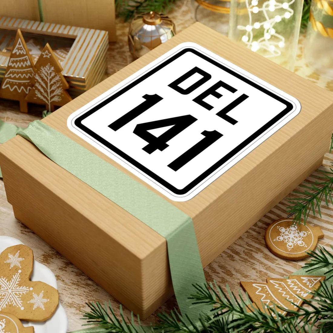 Delaware 141 1926 (Delaware) (Road Sign) STICKER Vinyl Kiss-Cut Decal - The Sticker Space