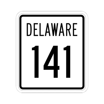 Delaware 141 1955 (Delaware) (Road Sign) STICKER Vinyl Kiss-Cut Decal 6 Inch White - The Sticker Space