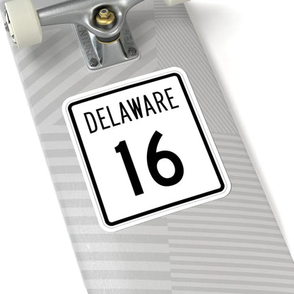 Delaware 16 1955 (Delaware) (Road Sign) STICKER Vinyl Kiss-Cut Decal - The Sticker Space