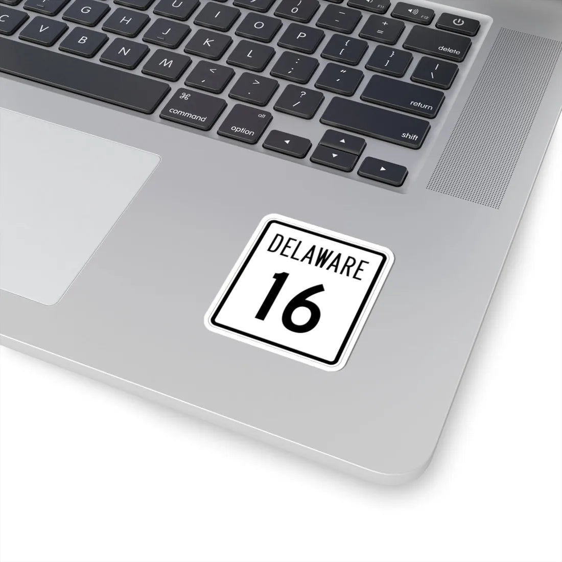 Delaware 16 1955 (Delaware) (Road Sign) STICKER Vinyl Kiss-Cut Decal - The Sticker Space