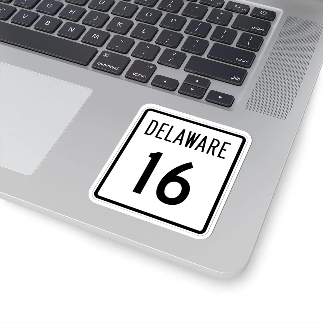 Delaware 16 1955 (Delaware) (Road Sign) STICKER Vinyl Kiss-Cut Decal - The Sticker Space