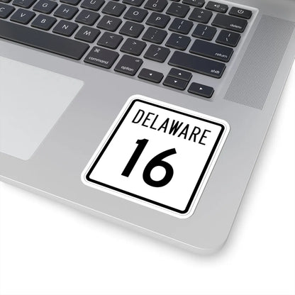 Delaware 16 1955 (Delaware) (Road Sign) STICKER Vinyl Kiss-Cut Decal - The Sticker Space