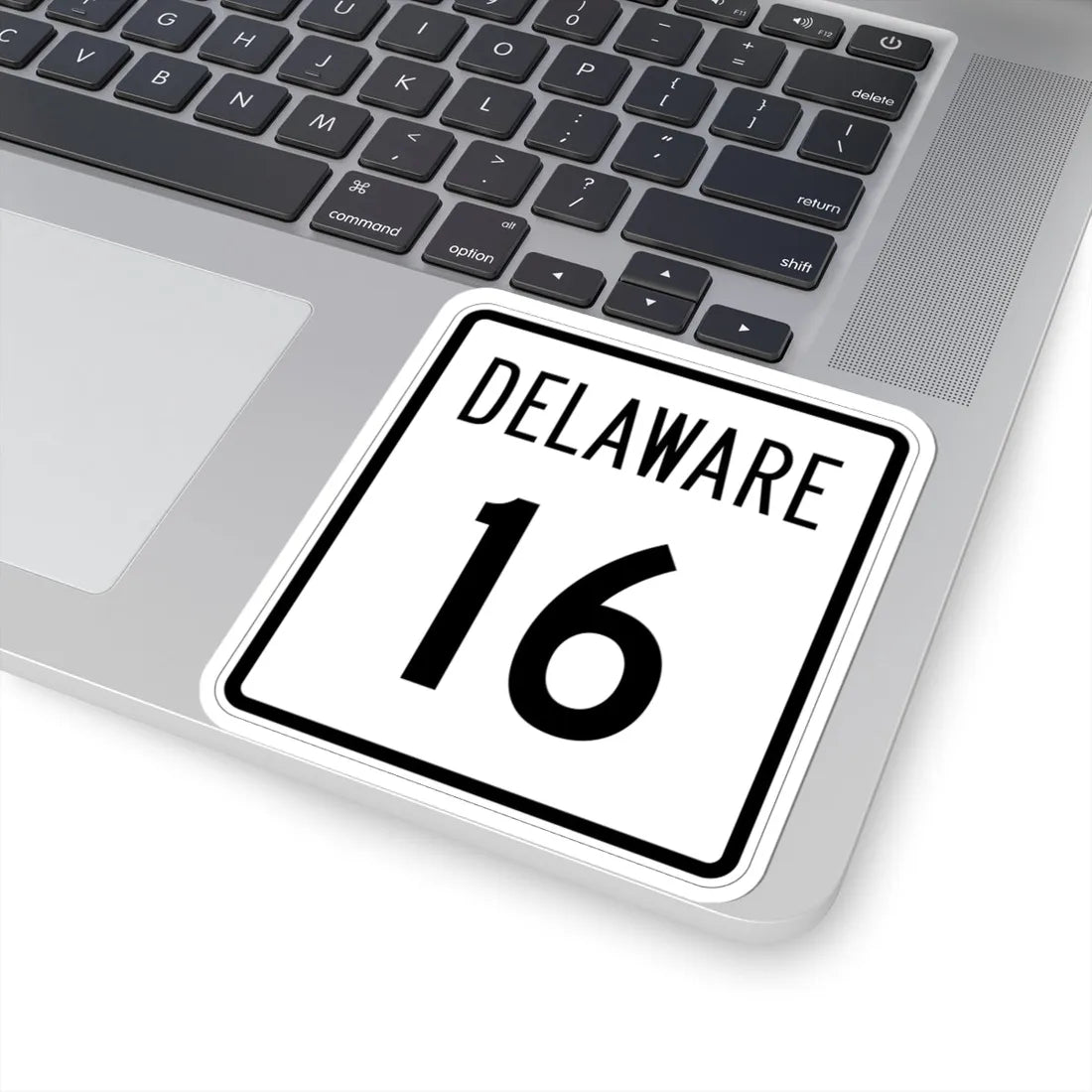 Delaware 16 1955 (Delaware) (Road Sign) STICKER Vinyl Kiss-Cut Decal - The Sticker Space
