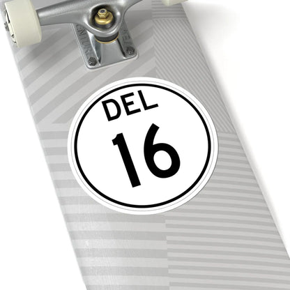 Delaware 16 1964 (Delaware) (Road Sign) STICKER Vinyl Kiss-Cut Decal - The Sticker Space