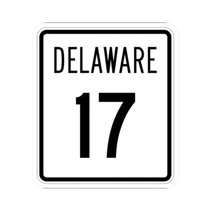 Delaware 17 1955 (Delaware) (Road Sign) STICKER Vinyl Kiss-Cut Decal 2 Inch White - The Sticker Space