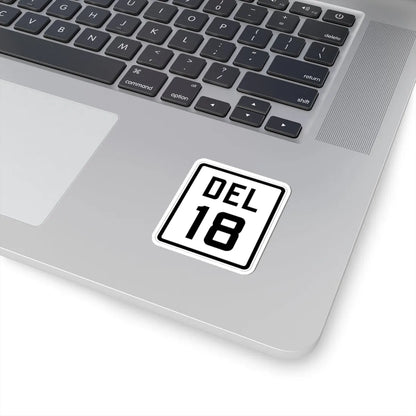 Delaware 18 1926 (Delaware) (Road Sign) STICKER Vinyl Kiss-Cut Decal - The Sticker Space