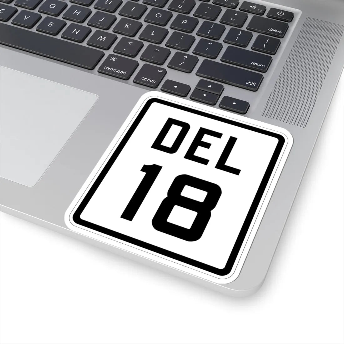 Delaware 18 1926 (Delaware) (Road Sign) STICKER Vinyl Kiss-Cut Decal - The Sticker Space