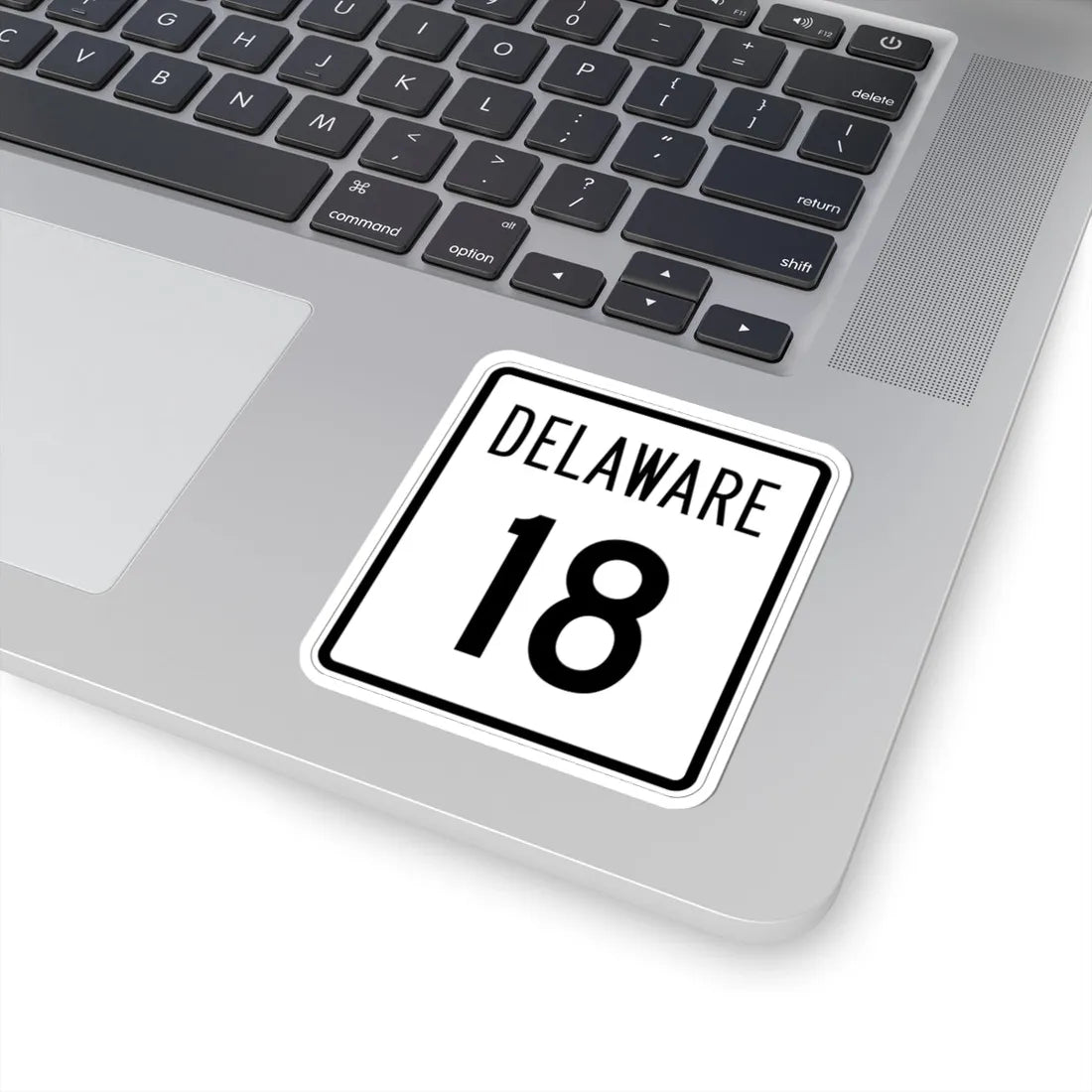 Delaware 18 1955 (Delaware) (Road Sign) STICKER Vinyl Kiss-Cut Decal - The Sticker Space