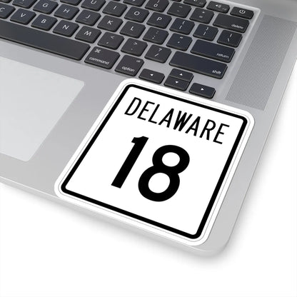 Delaware 18 1955 (Delaware) (Road Sign) STICKER Vinyl Kiss-Cut Decal - The Sticker Space