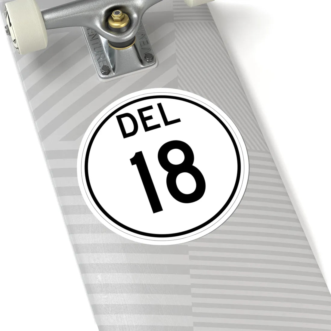 Delaware 18 1964 (Delaware) (Road Sign) STICKER Vinyl Kiss-Cut Decal - The Sticker Space