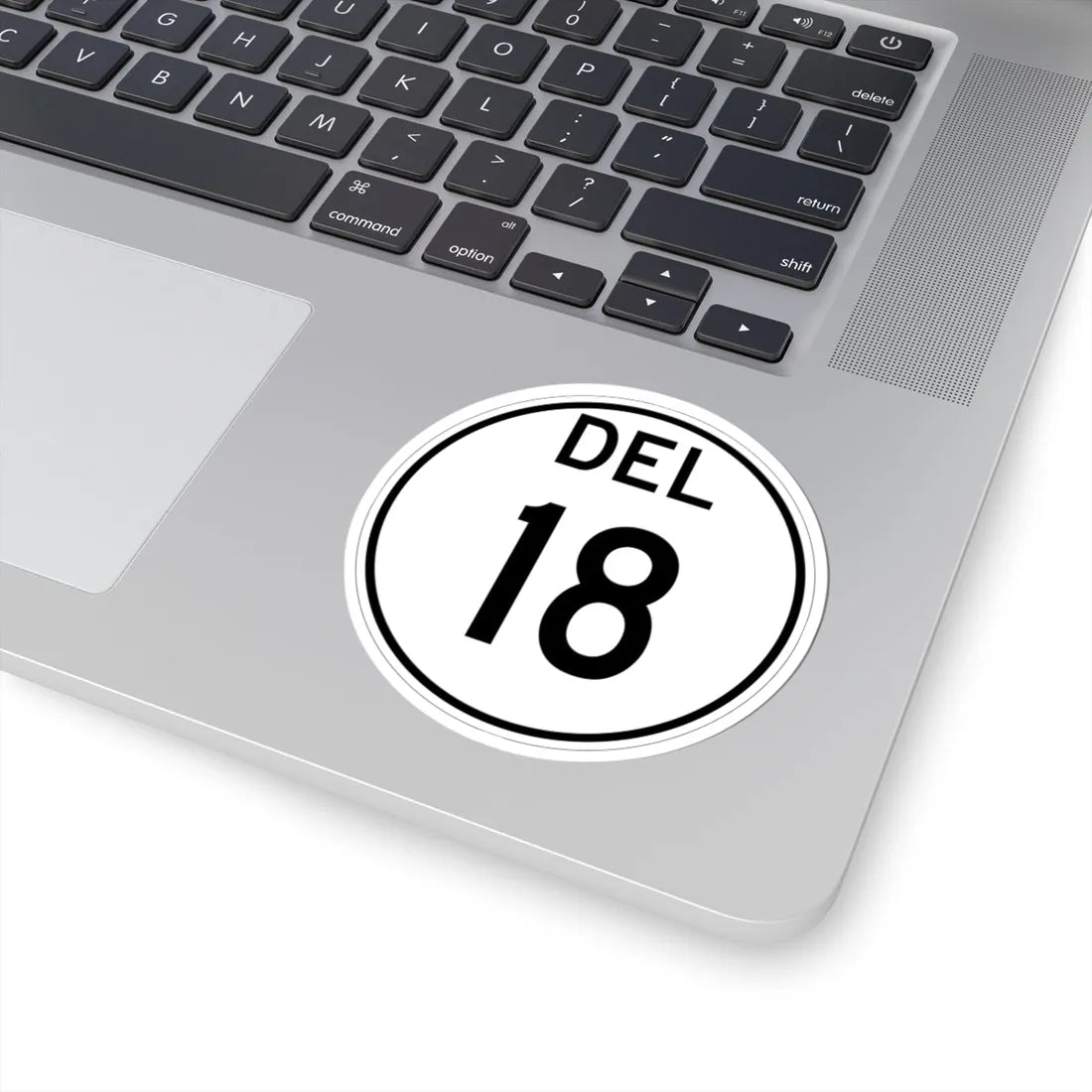 Delaware 18 1964 (Delaware) (Road Sign) STICKER Vinyl Kiss-Cut Decal - The Sticker Space