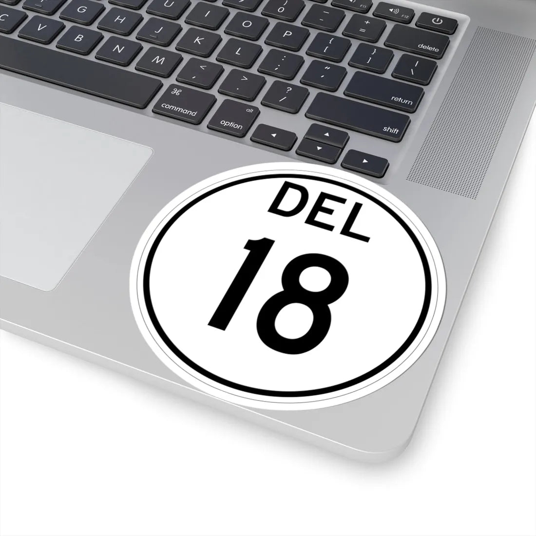 Delaware 18 1964 (Delaware) (Road Sign) STICKER Vinyl Kiss-Cut Decal - The Sticker Space