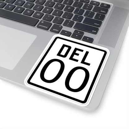 Delaware 1926 template (Delaware) (Road Sign) STICKER Vinyl Kiss-Cut Decal - The Sticker Space
