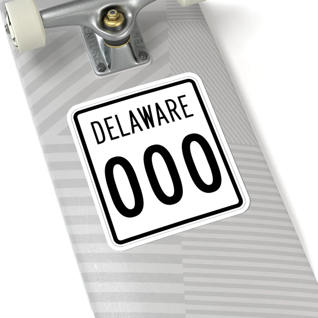 Delaware 1955 template (Delaware) (Road Sign) STICKER Vinyl Kiss-Cut Decal - The Sticker Space