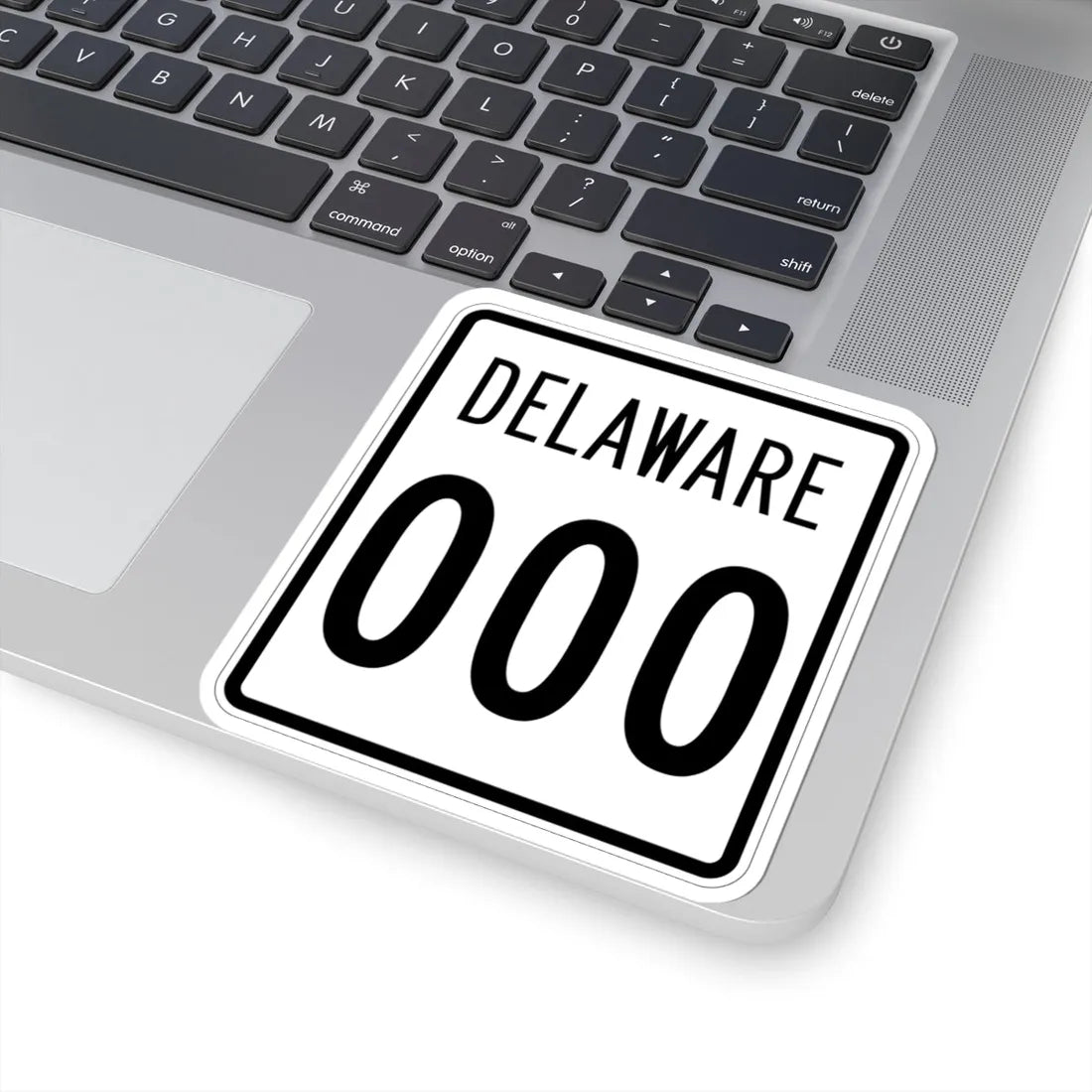 Delaware 1955 template (Delaware) (Road Sign) STICKER Vinyl Kiss-Cut Decal - The Sticker Space
