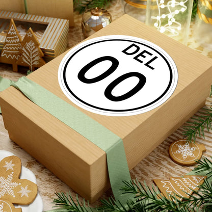 Delaware 1964 template (Delaware) (Road Sign) STICKER Vinyl Kiss-Cut Decal - The Sticker Space