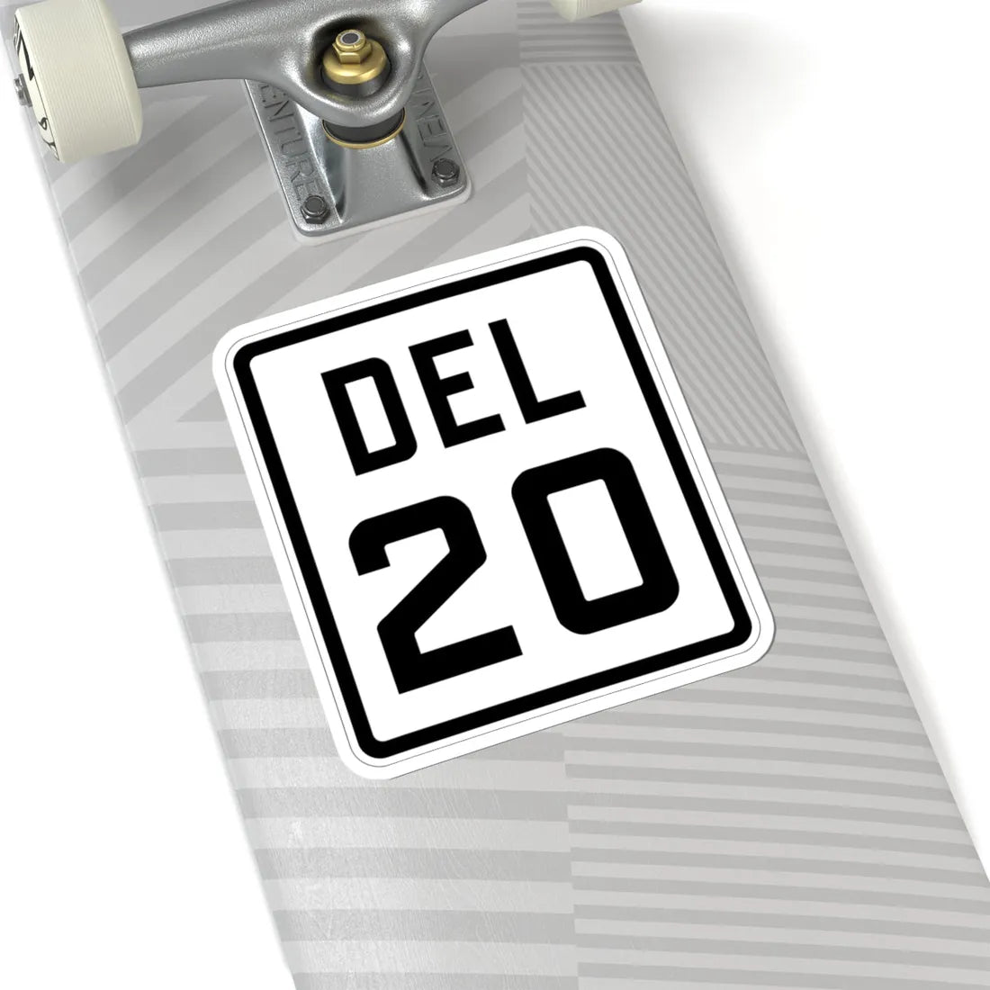 Delaware 20 1926 (Delaware) (Road Sign) STICKER Vinyl Kiss-Cut Decal - The Sticker Space