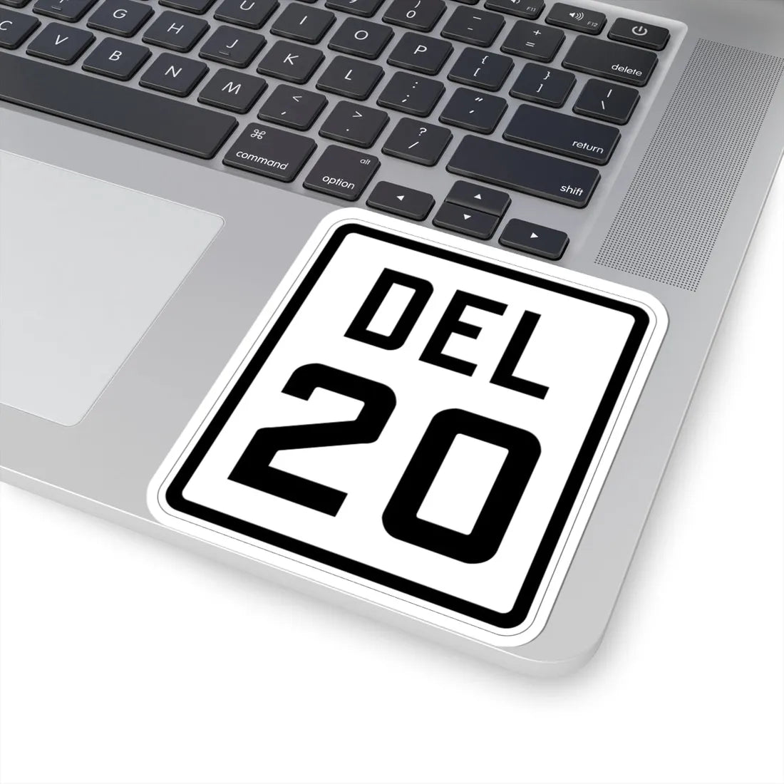 Delaware 20 1926 (Delaware) (Road Sign) STICKER Vinyl Kiss-Cut Decal - The Sticker Space