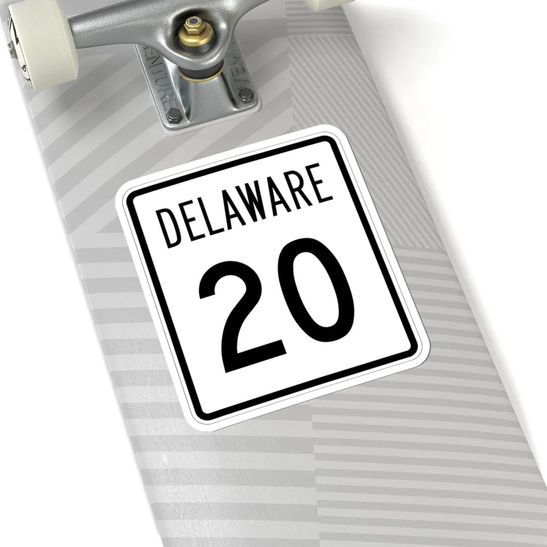 Delaware 20 1955 (Delaware) (Road Sign) STICKER Vinyl Kiss-Cut Decal - The Sticker Space