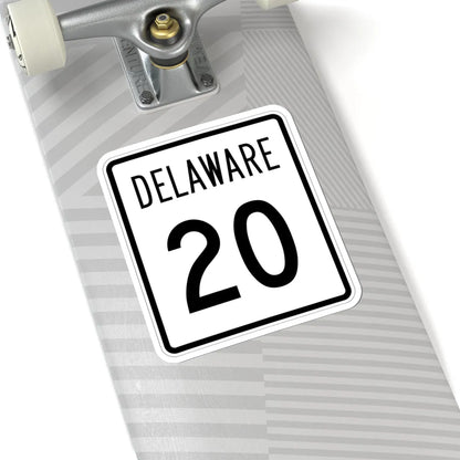 Delaware 20 1955 (Delaware) (Road Sign) STICKER Vinyl Kiss-Cut Decal - The Sticker Space