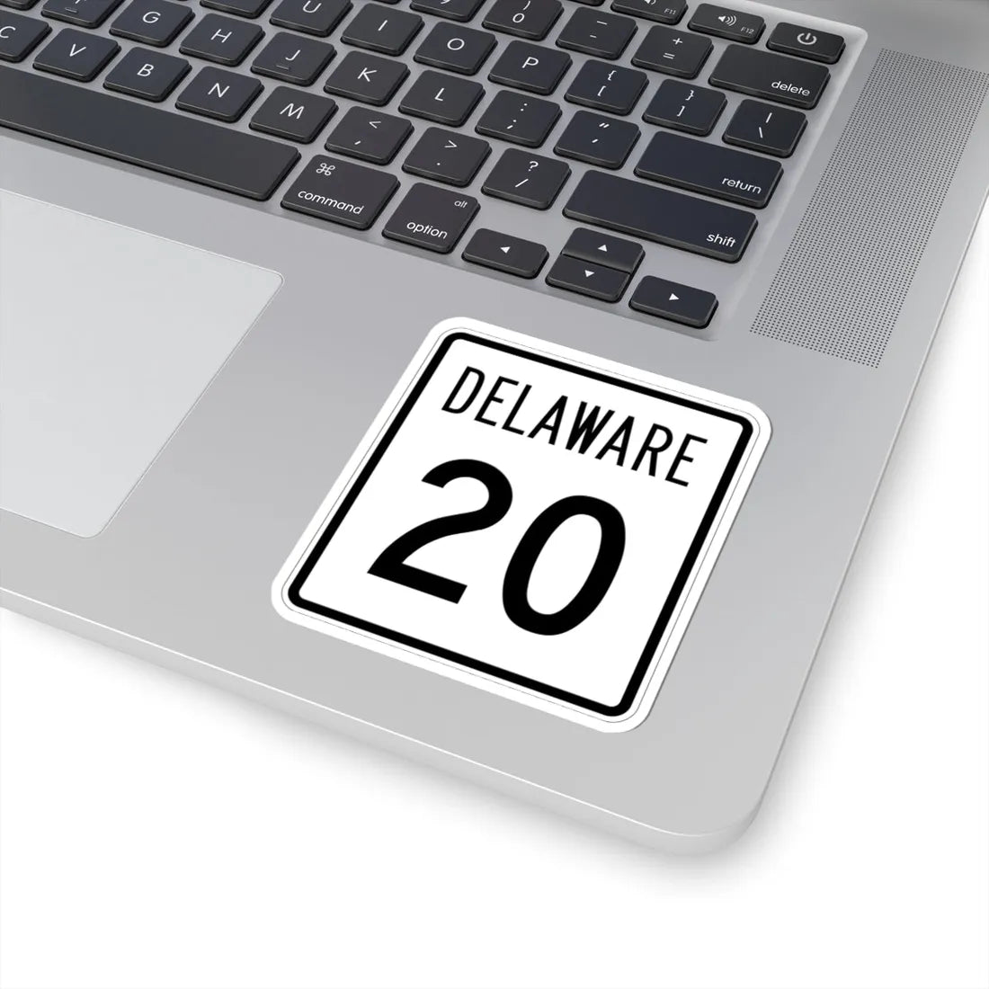 Delaware 20 1955 (Delaware) (Road Sign) STICKER Vinyl Kiss-Cut Decal - The Sticker Space