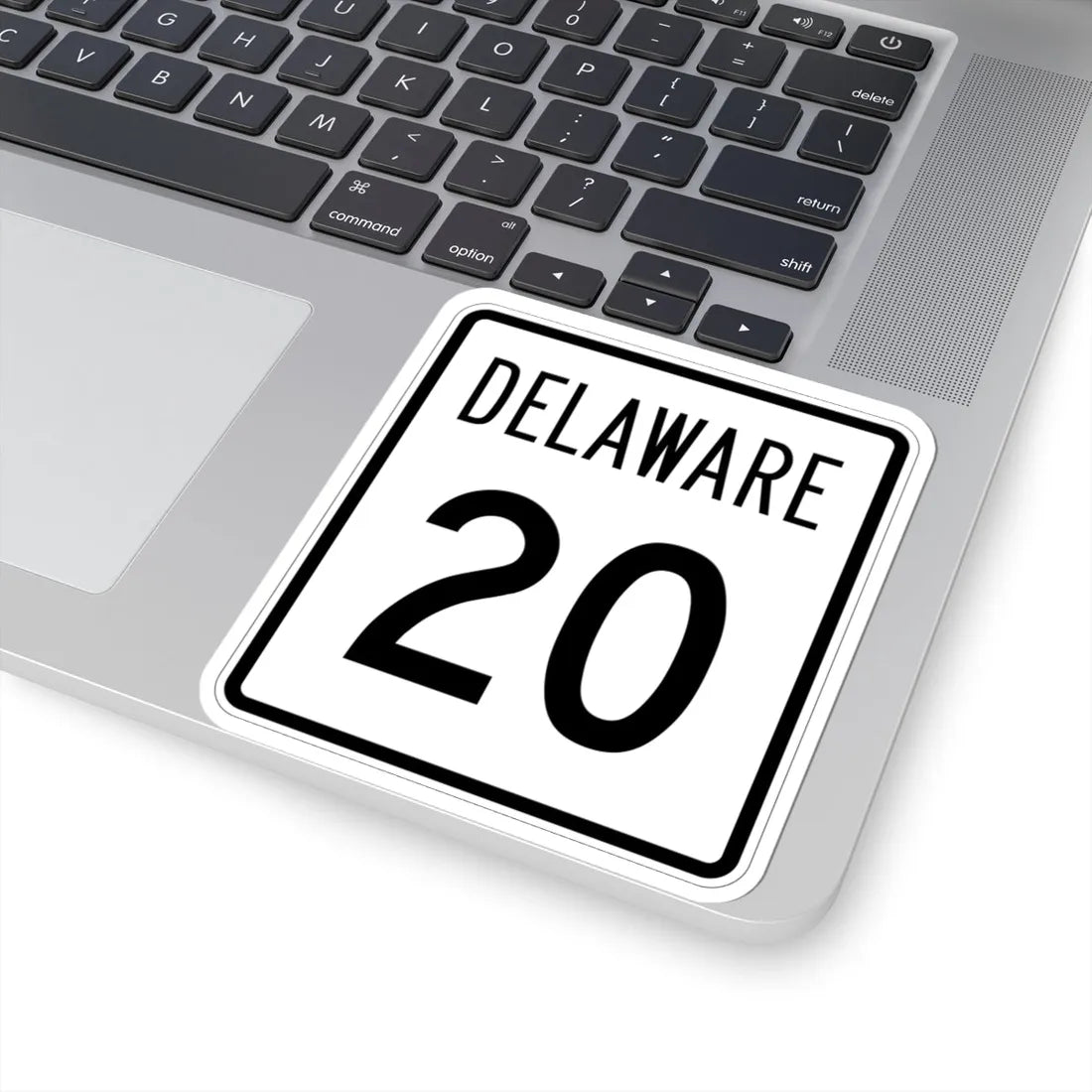 Delaware 20 1955 (Delaware) (Road Sign) STICKER Vinyl Kiss-Cut Decal - The Sticker Space