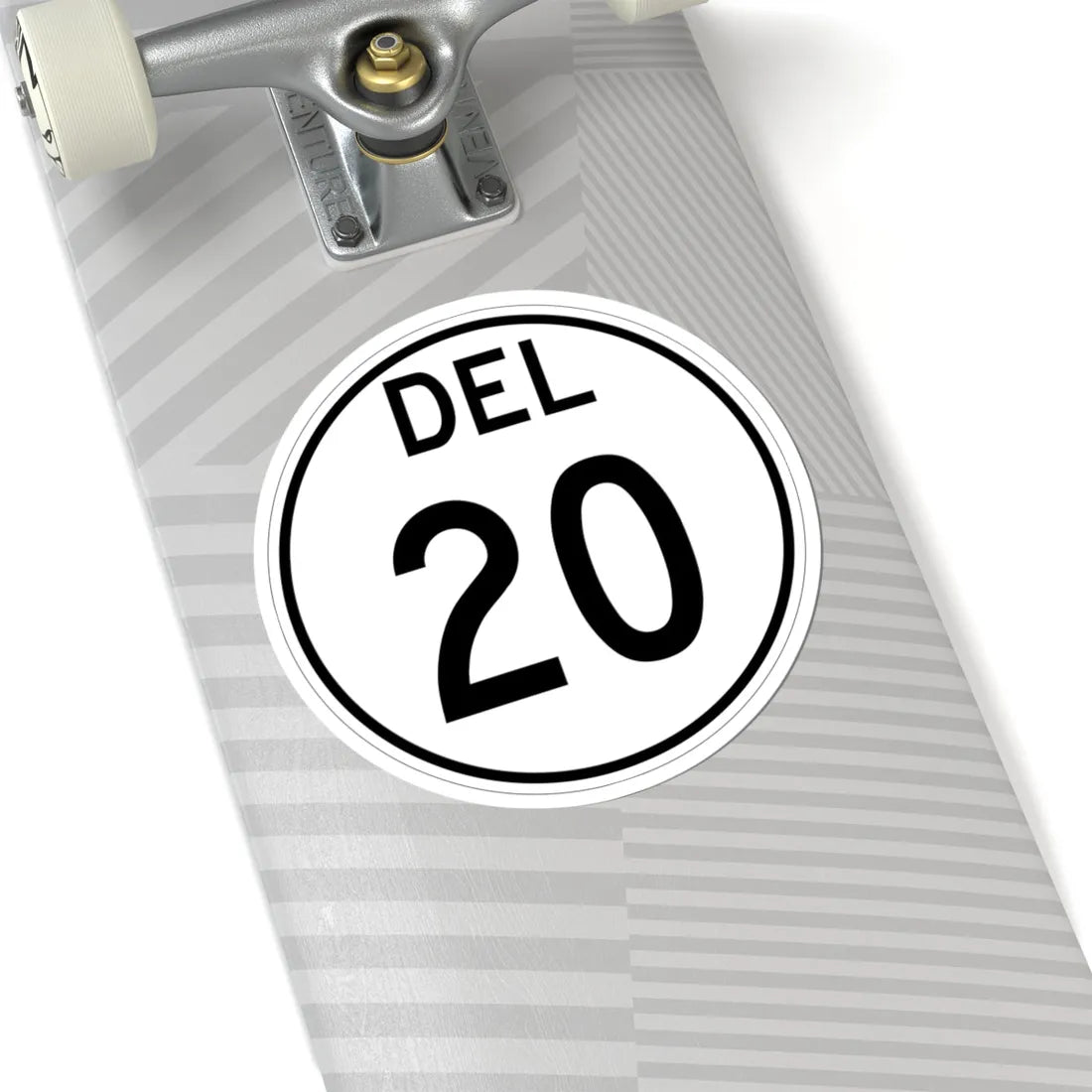 Delaware 20 1964 (Delaware) (Road Sign) STICKER Vinyl Kiss-Cut Decal - The Sticker Space