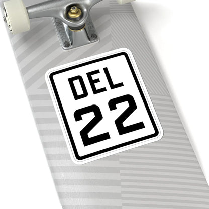 Delaware 22 1926 (Delaware) (Road Sign) STICKER Vinyl Kiss-Cut Decal - The Sticker Space