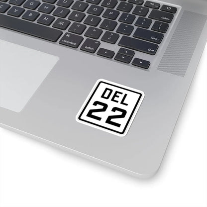 Delaware 22 1926 (Delaware) (Road Sign) STICKER Vinyl Kiss-Cut Decal - The Sticker Space