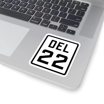 Delaware 22 1926 (Delaware) (Road Sign) STICKER Vinyl Kiss-Cut Decal - The Sticker Space