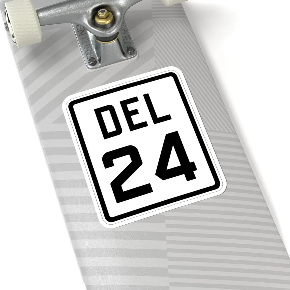 Delaware 24 1926 (Delaware) (Road Sign) STICKER Vinyl Kiss-Cut Decal - The Sticker Space