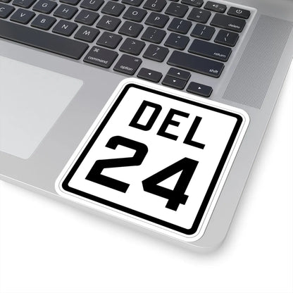 Delaware 24 1926 (Delaware) (Road Sign) STICKER Vinyl Kiss-Cut Decal - The Sticker Space