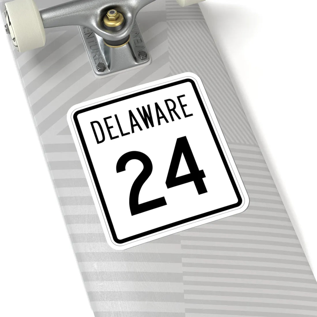 Delaware 24 1955 (Delaware) (Road Sign) STICKER Vinyl Kiss-Cut Decal - The Sticker Space