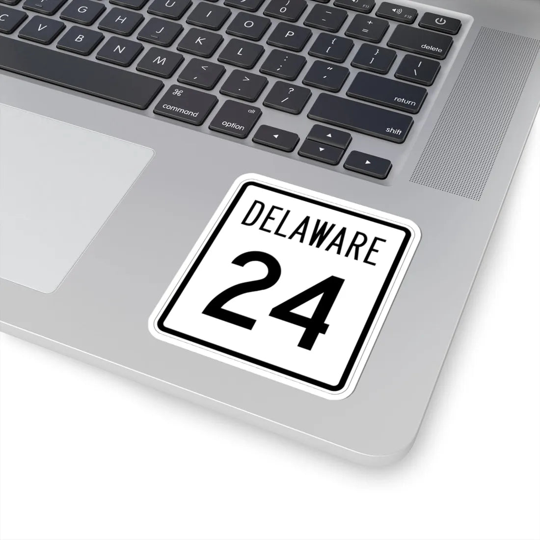 Delaware 24 1955 (Delaware) (Road Sign) STICKER Vinyl Kiss-Cut Decal - The Sticker Space