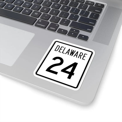 Delaware 24 1955 (Delaware) (Road Sign) STICKER Vinyl Kiss-Cut Decal - The Sticker Space