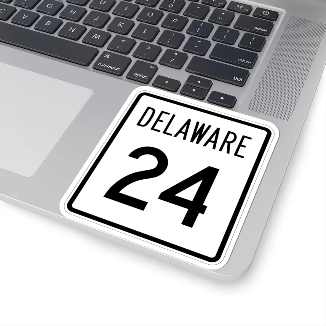 Delaware 24 1955 (Delaware) (Road Sign) STICKER Vinyl Kiss-Cut Decal - The Sticker Space