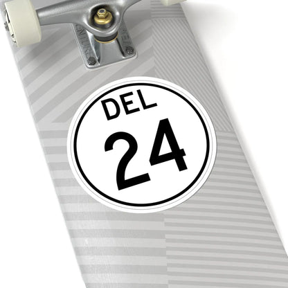 Delaware 24 1964 (Delaware) (Road Sign) STICKER Vinyl Kiss-Cut Decal - The Sticker Space
