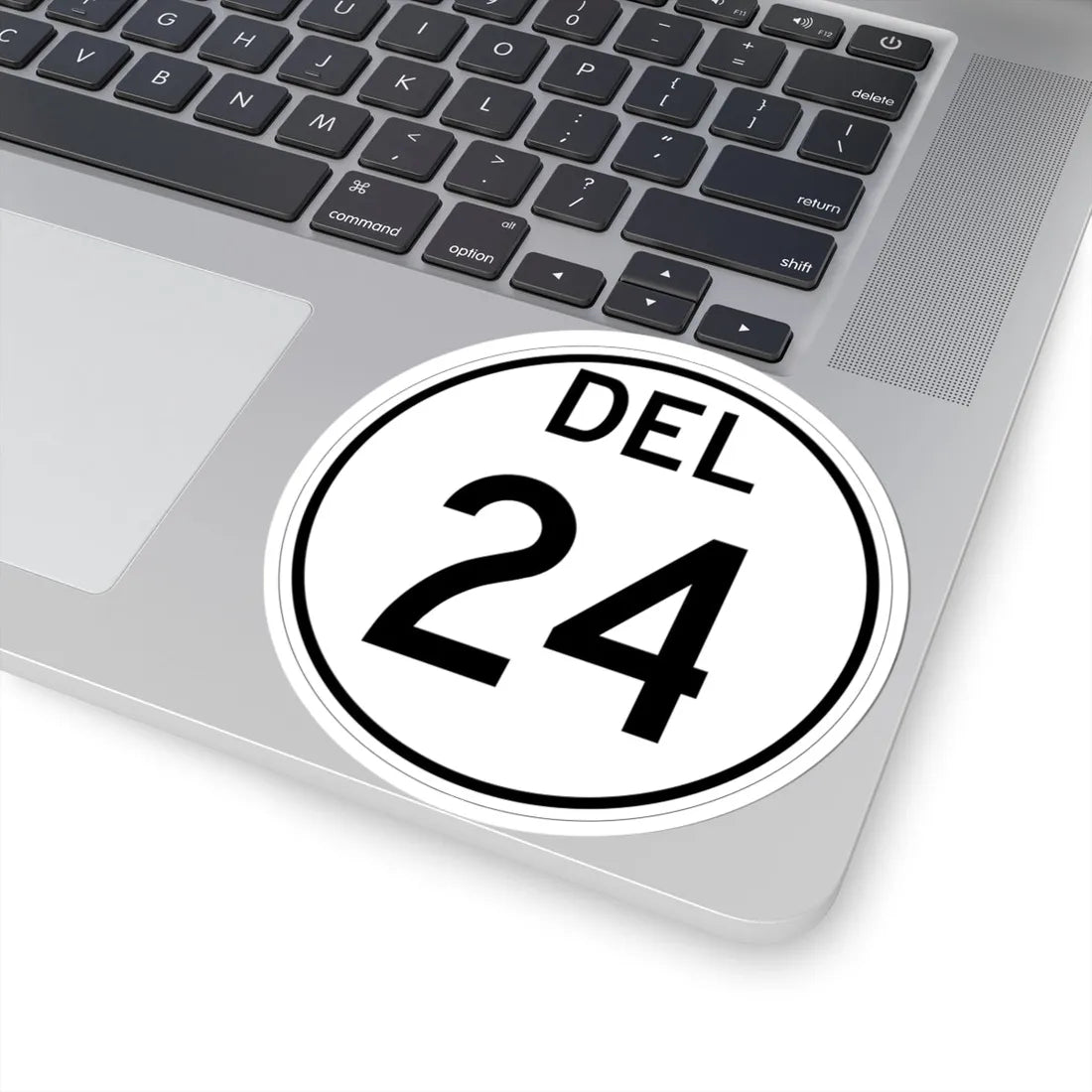 Delaware 24 1964 (Delaware) (Road Sign) STICKER Vinyl Kiss-Cut Decal - The Sticker Space