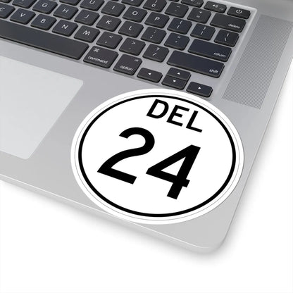 Delaware 24 1964 (Delaware) (Road Sign) STICKER Vinyl Kiss-Cut Decal - The Sticker Space