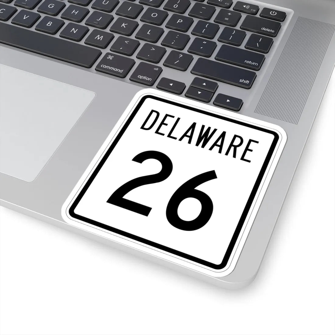 Delaware 26 1955 (Delaware) (Road Sign) STICKER Vinyl Kiss-Cut Decal - The Sticker Space