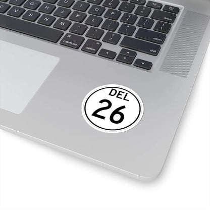Delaware 26 1964 (Delaware) (Road Sign) STICKER Vinyl Kiss-Cut Decal - The Sticker Space