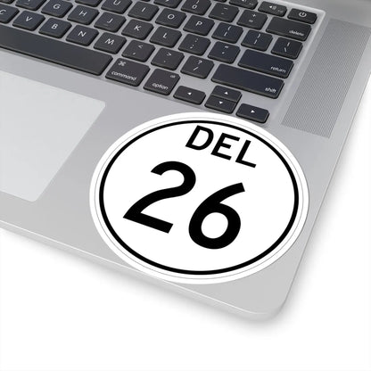 Delaware 26 1964 (Delaware) (Road Sign) STICKER Vinyl Kiss-Cut Decal - The Sticker Space