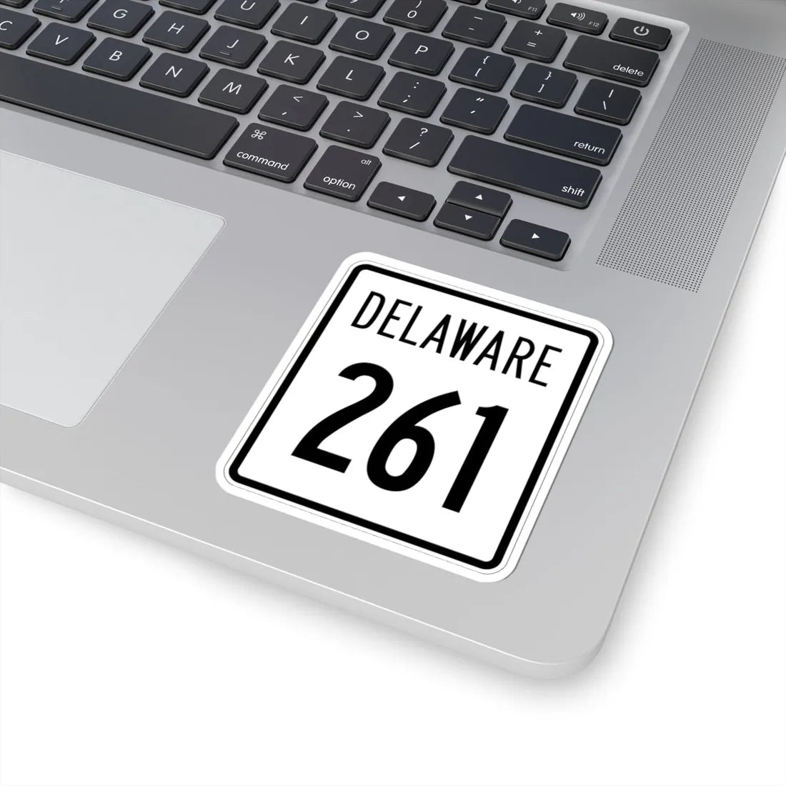 Delaware 261 1955 (Delaware) (Road Sign) STICKER Vinyl Kiss-Cut Decal - The Sticker Space