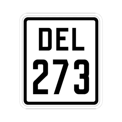 Delaware 273 1926 (Delaware) (Road Sign) STICKER Vinyl Kiss-Cut Decal 4 Inch White - The Sticker Space