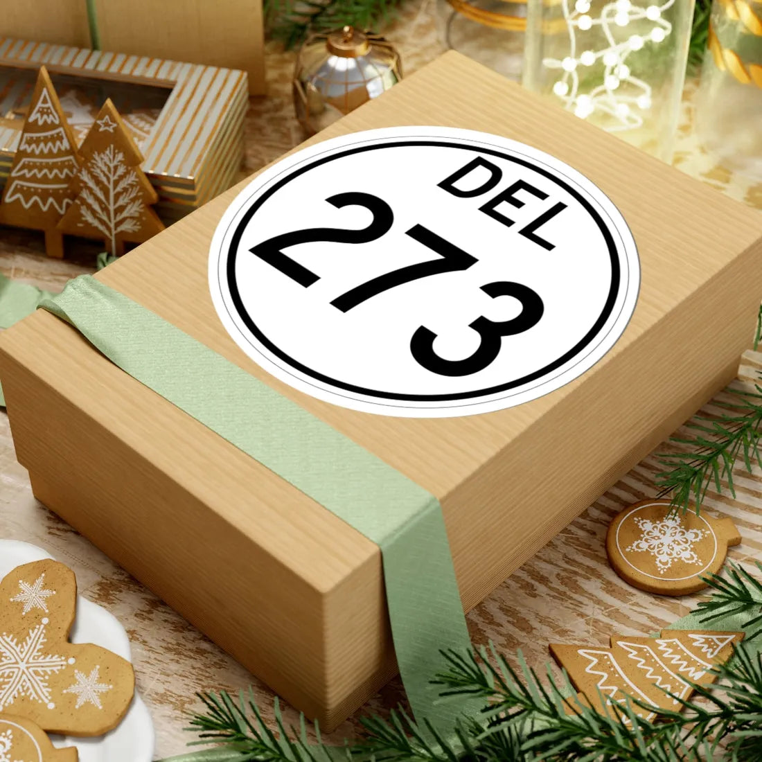 Delaware 273 1964 (Delaware) (Road Sign) STICKER Vinyl Kiss-Cut Decal - The Sticker Space