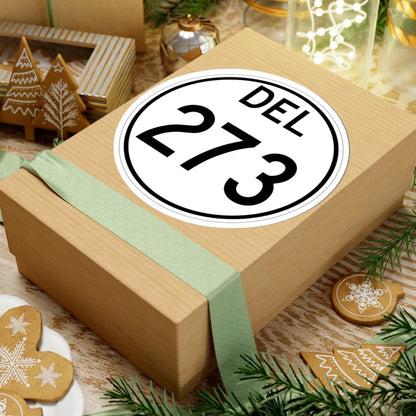 Delaware 273 1964 (Delaware) (Road Sign) STICKER Vinyl Kiss-Cut Decal - The Sticker Space