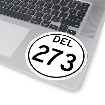 Delaware 273 1964 (Delaware) (Road Sign) STICKER Vinyl Kiss-Cut Decal - The Sticker Space